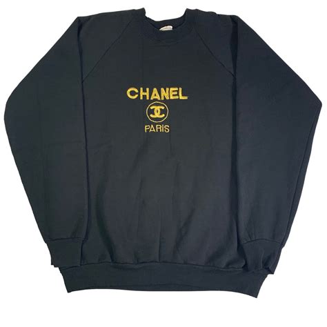 coco chanel green sweatshirt|Chanel embroidered sweatshirt.